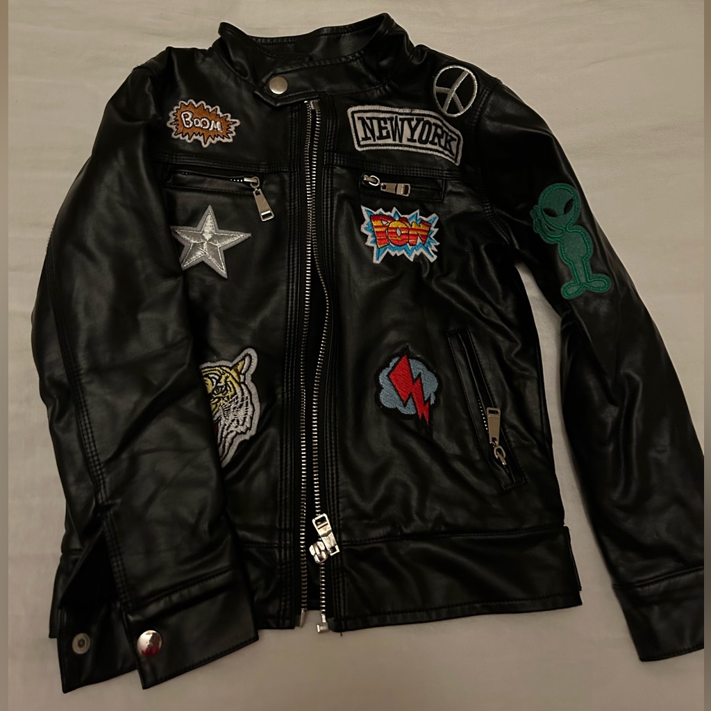 Lola + The Boys “All About The Patch” Vegan Leather Jacket